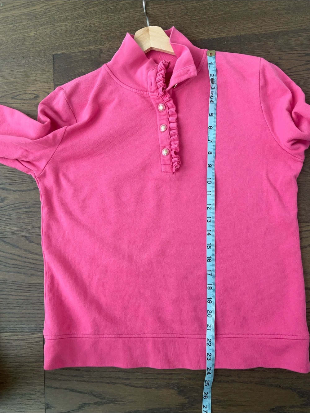 Talbots Ruffle Placket Mockneck Pullover - Picture 7 of 8
